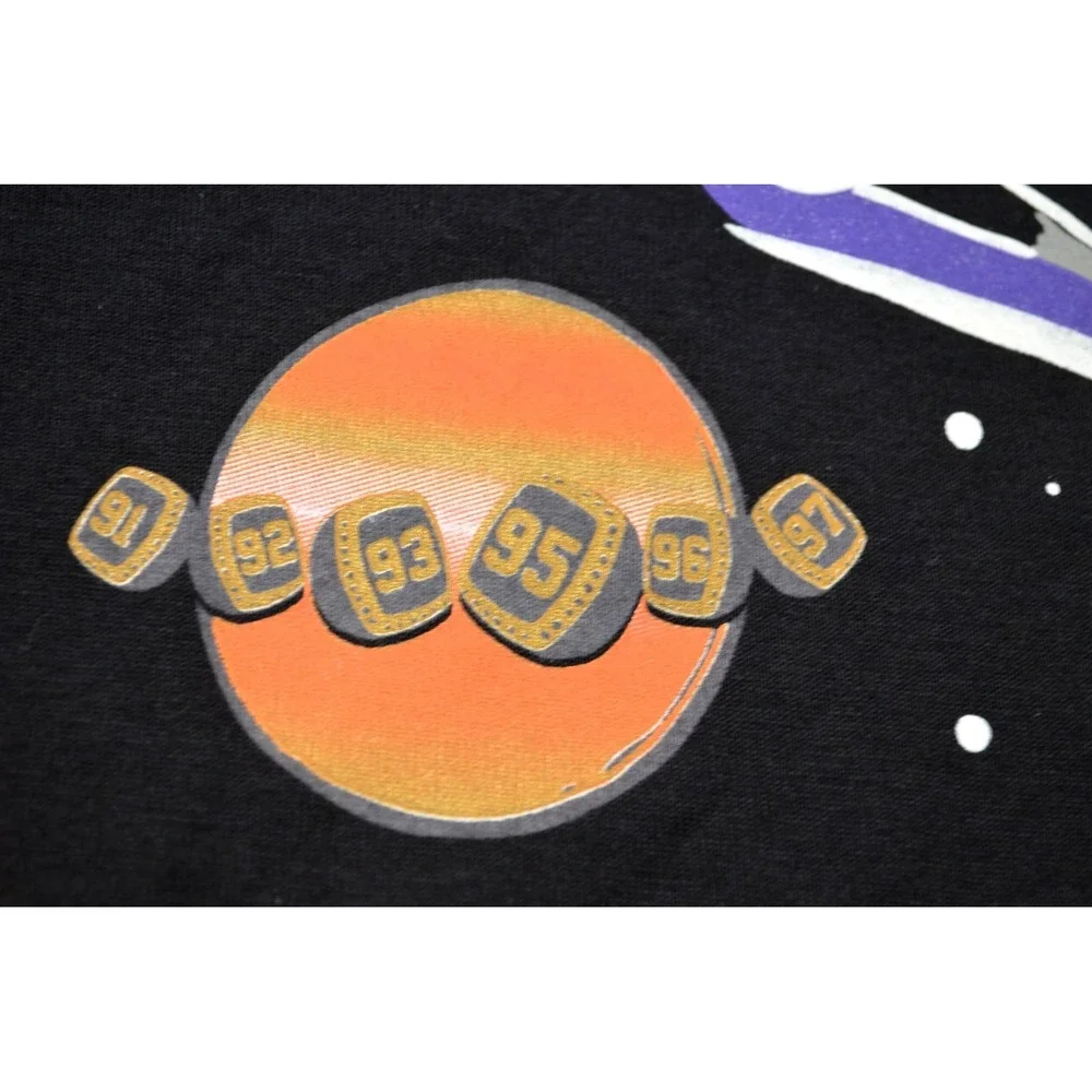 Jordan Space Planets Graphic T Shirt black Large Jumpman Cosmic Galaxy TEE